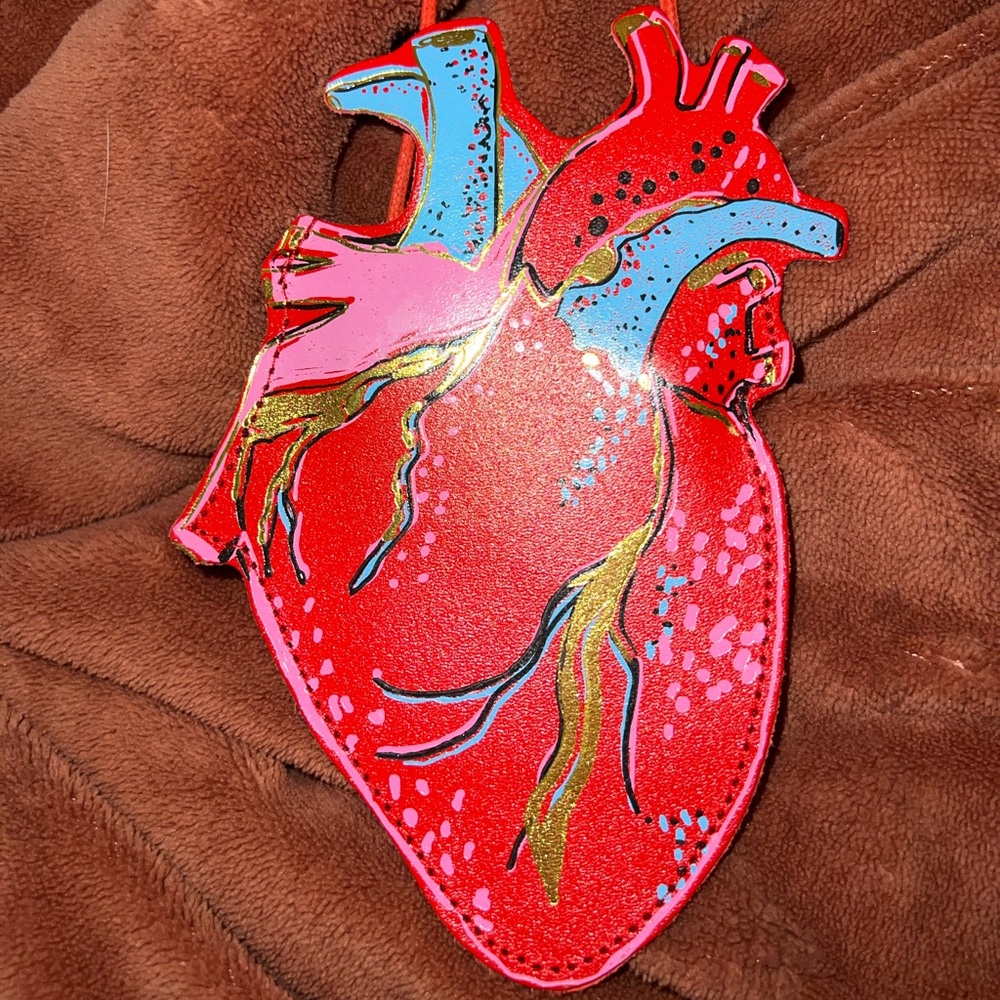 Beating Heart leather coin purse